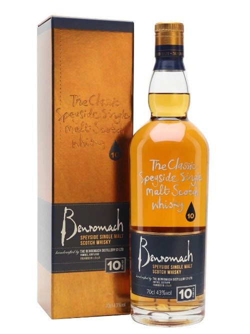 BENROMACH SPEYSIDE SINGLE MALT SCOTCH WHISKY 10 YEARS OLD